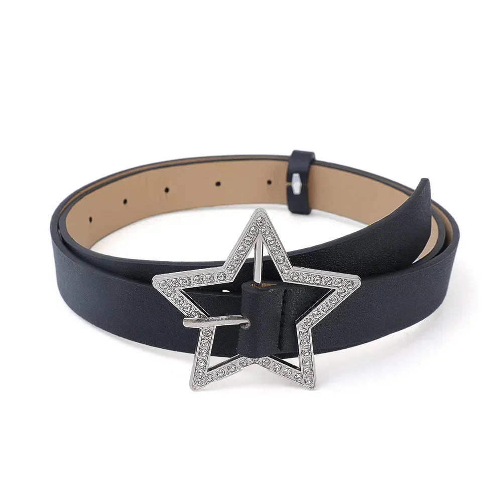 Y2K Star Belt: Trendy Accessory for Coquette and Grunge Aesthetic Outfits