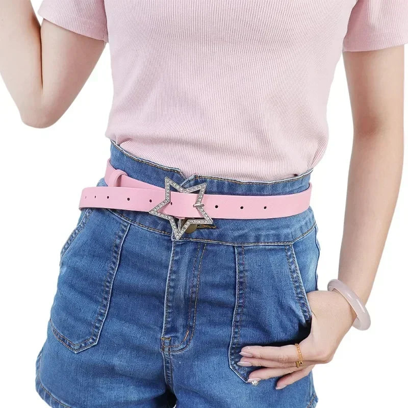 Y2K Star Belt: Trendy Accessory for Coquette and Grunge Aesthetic Outfits