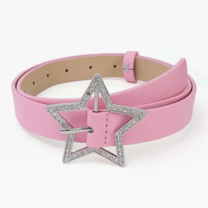 Y2K Star Buckle Belt - Trendy Accessory for Coquette and Grunge Aesthetic Outfits