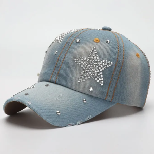 Y2K Star Cap: Trendy Aesthetic Hat for Coquette and Grunge Styles