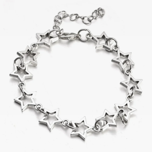 Y2K Star Charm Bracelet - Cute Aesthetic Jewelry for Coquette and Grunge Styles