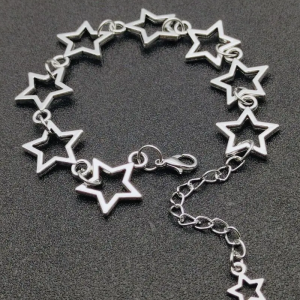 Y2K Star Charm Bracelet - Cute Aesthetic Jewelry for Coquette and Grunge Styles