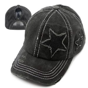 Y2K Star Crafted Denim Hats for Trendy Coquette and Grunge Aesthetic Outfits