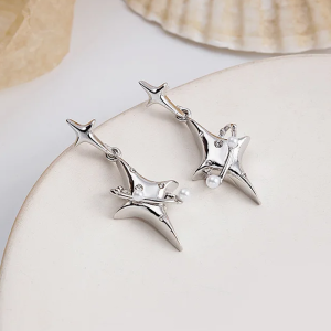 Y2K Star Earrings: Trendy Coquette Aesthetic Jewelry for a Chic Look