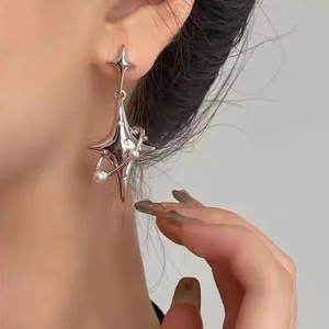 Y2K Star Earrings: Trendy Coquette Aesthetic Jewelry for a Chic Look