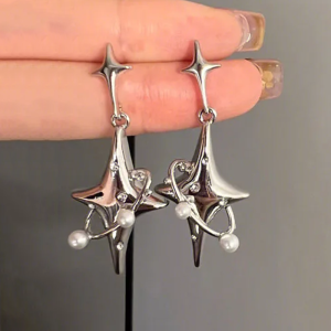 Y2K Star Earrings: Trendy Coquette Aesthetic Jewelry for a Chic Look