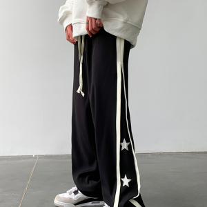 Y2K Star Joggers: Trendy Grunge Aesthetic Pants for a Chic and Comfy Look