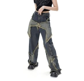 Y2K Star Pants: Trendy Grunge Aesthetic Cargo Pants for Stylish Outfits