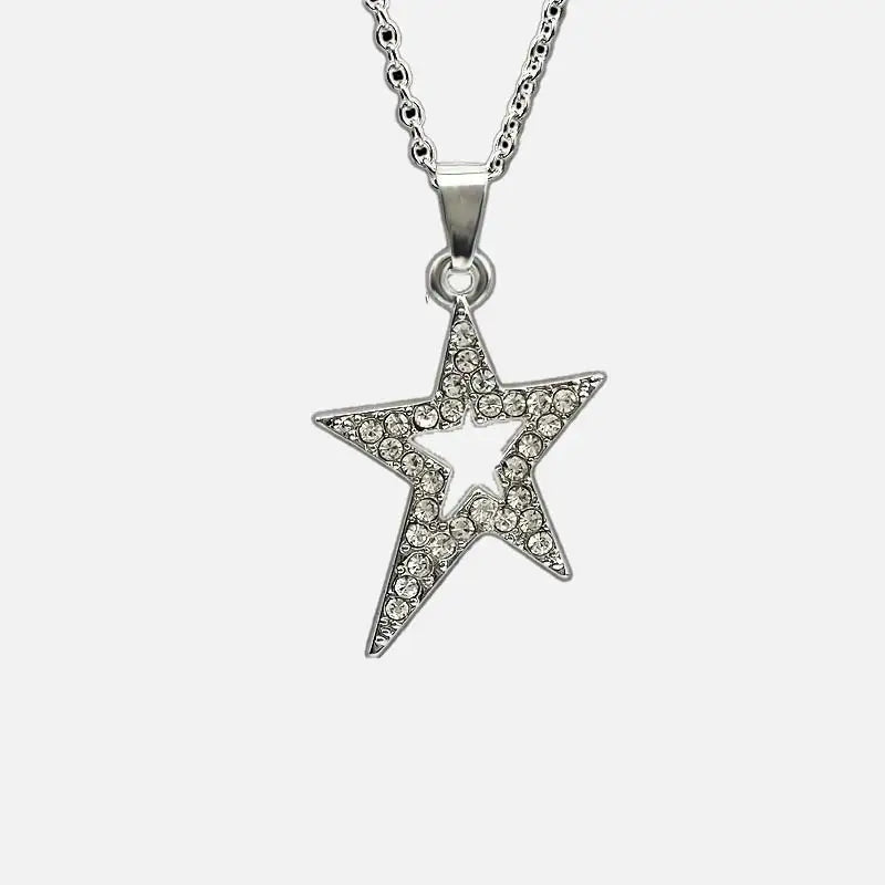 Y2K Star Pendant Necklace - Trendy Coquette Aesthetic Jewelry for Stylish Outfits