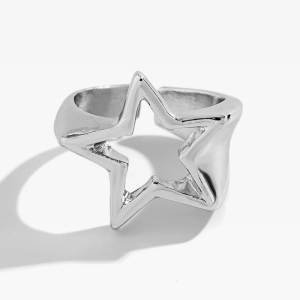 Y2K Star Ring: Aesthetic Jewelry for Coquette and Grunge Styles