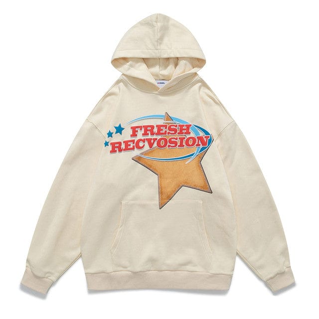 Y2K Star Rotation Hoodie: Trendy Grunge Aesthetic for Stylish Outfits