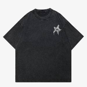 Y2K Star Shirt: Trendy Aesthetic Top for Grunge and Coquette Styles