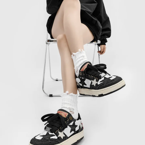 Y2K Star Shoes: Trendy Platform Sneakers for Coquette and Grunge Aesthetic Outfits