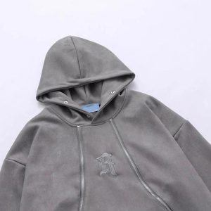 Y2K Streetwear Hoodie: Trendy Grunge Style with Cozy Comfort for Aesthetic Outfits