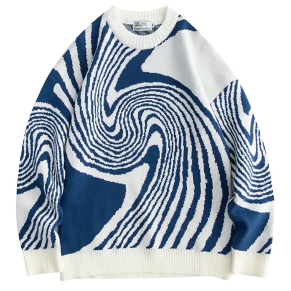 Y2K Striped Heavy 400gsm Sweater - Cozy Vintage Aesthetic Knitwear for Trendy Outfits