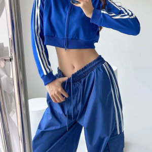 Y2K Striped Sweatpants for Comfy Aesthetic Outfits - Retro Grunge Style Essentials