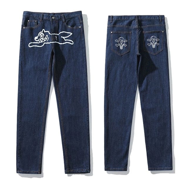 Y2K Style Baggy Jeans for Men - Vintage-Inspired Grunge Aesthetic Denim Pants