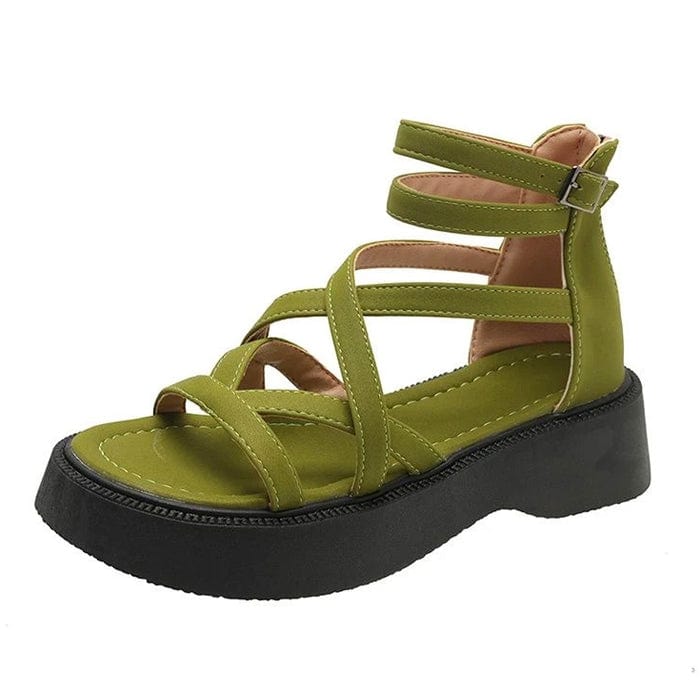 Y2K Thick Platform Sandals for Retro Aesthetic Outfits and Comfy Summer Style