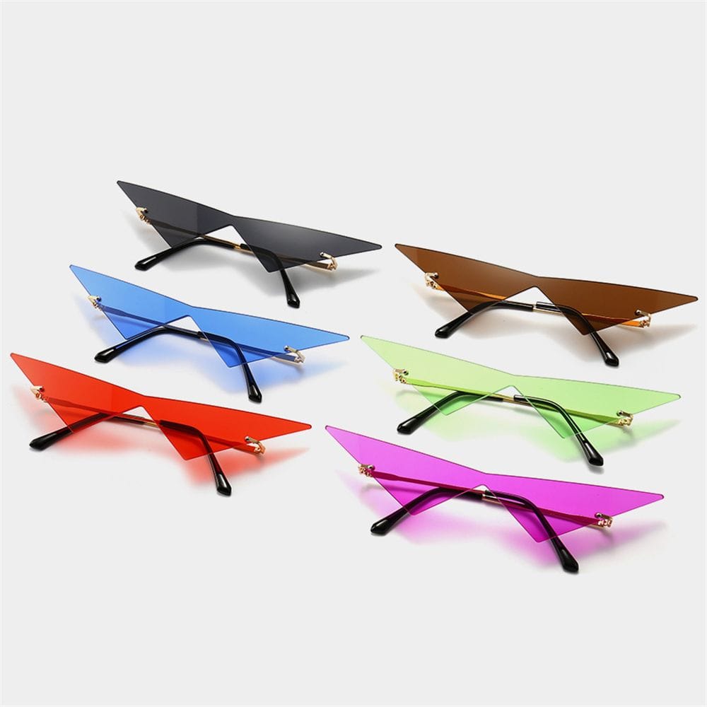 Y2K Triangle Sunglasses for Trendy Aesthetic Looks and Retro Fashion Vibes