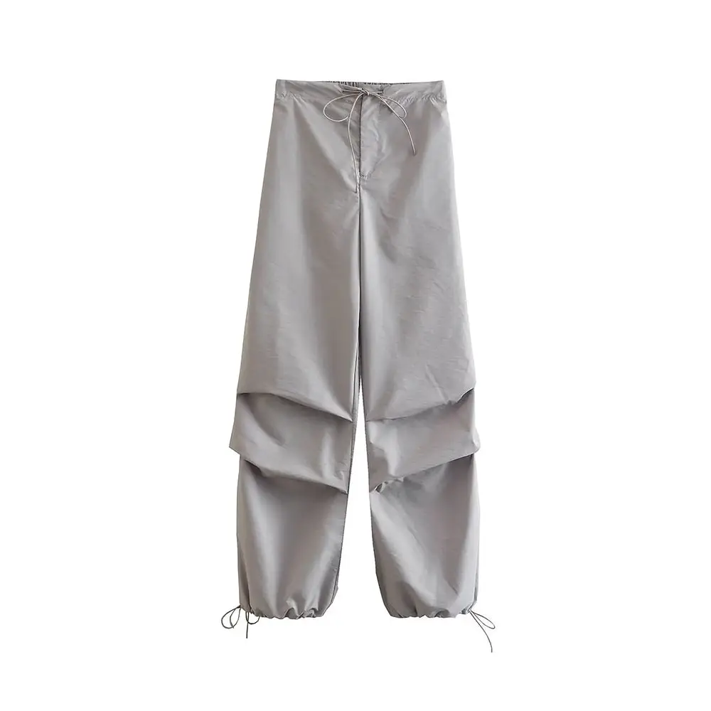 Y2K Unisex Grey Cargo Pants for Trendy Grunge and Coquette Aesthetic Outfits