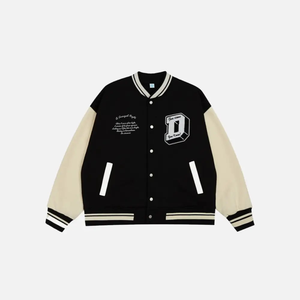 Y2K Varsity Jacket: Trendy Grunge Style for Aesthetic Outfits and Retro Fashion Lovers