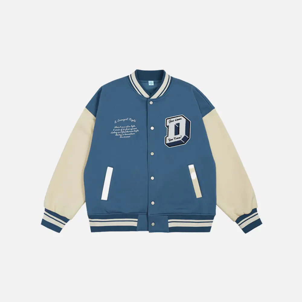 Y2K Varsity Jacket: Trendy Grunge Style for Aesthetic Outfits and Retro Fashion Lovers