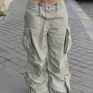 Y2K Vintage Parachute Pants for Trendy Aesthetic Outfits and Comfy Street Style