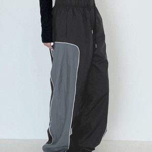 Y2K Vintage Track Pants: Retro Aesthetic Activewear for Trendy Outfits