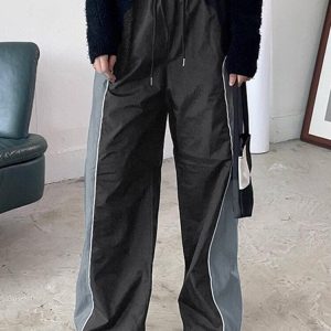 Y2K Vintage Track Pants: Retro Aesthetic Activewear for Trendy Outfits